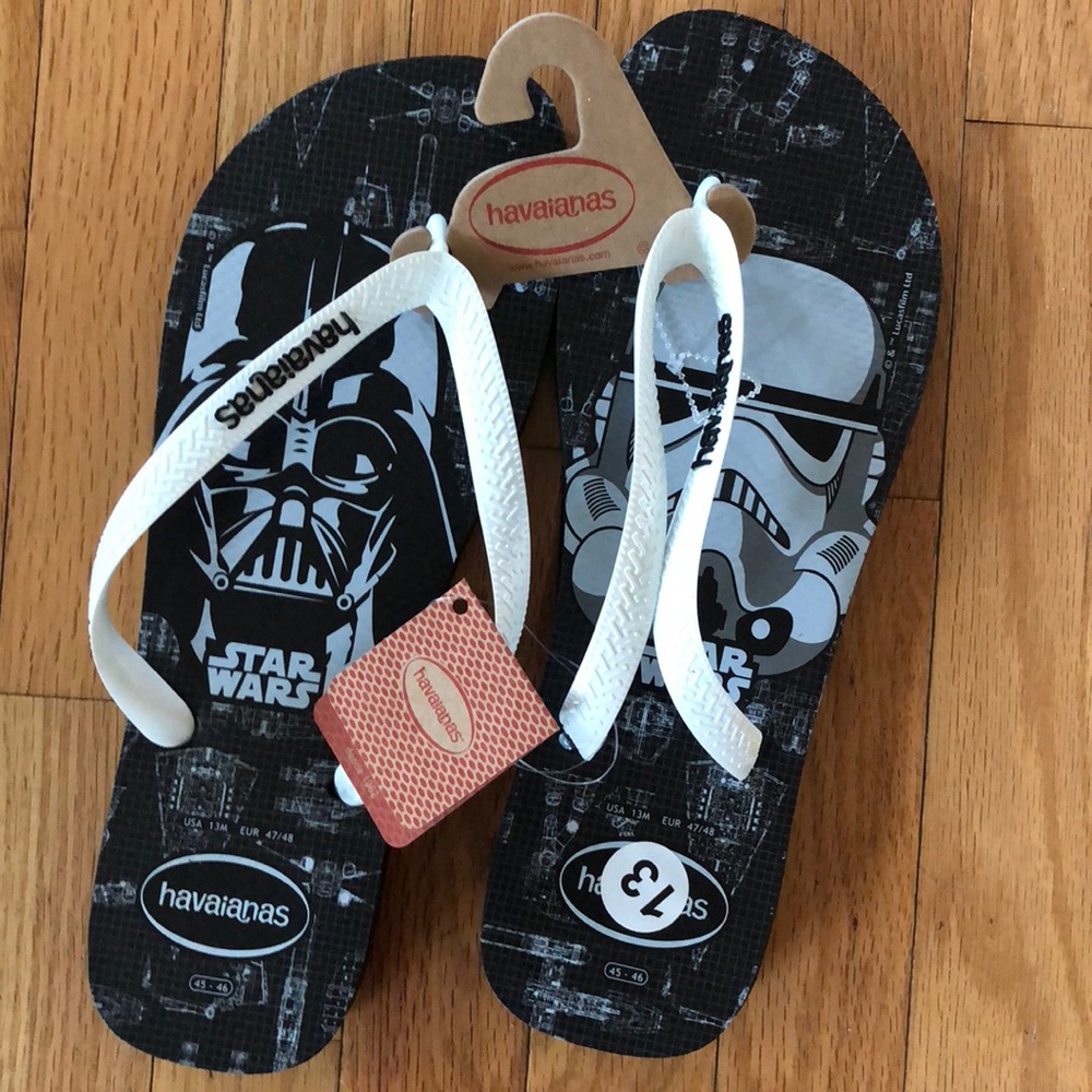 HAVAIANAS STAR WARS DARTH VADER SZ.13 NWT DARTH